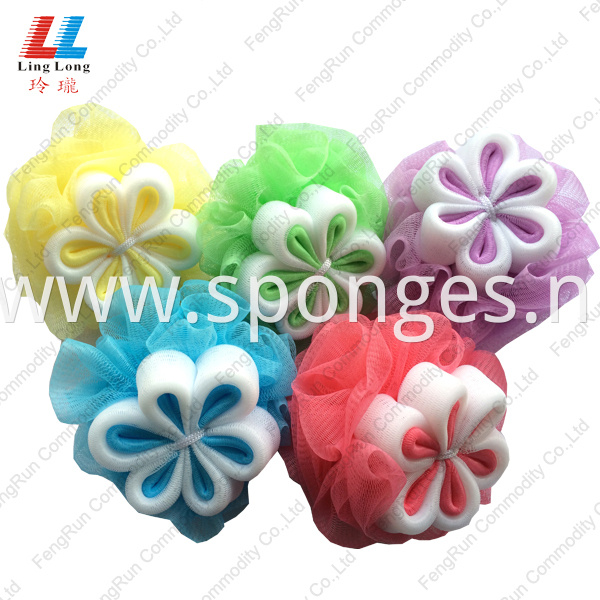 flower sponge ball